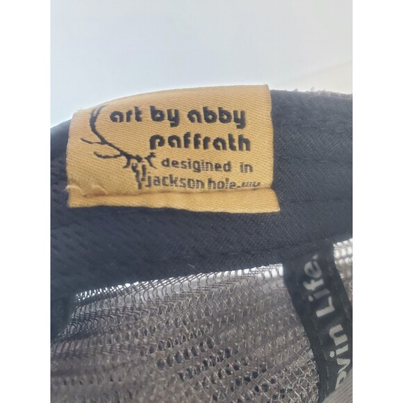 Mens Meshback Trucker Hat Artist Mountain Moose Snapback Patch NWOT - Picture 8 of 8